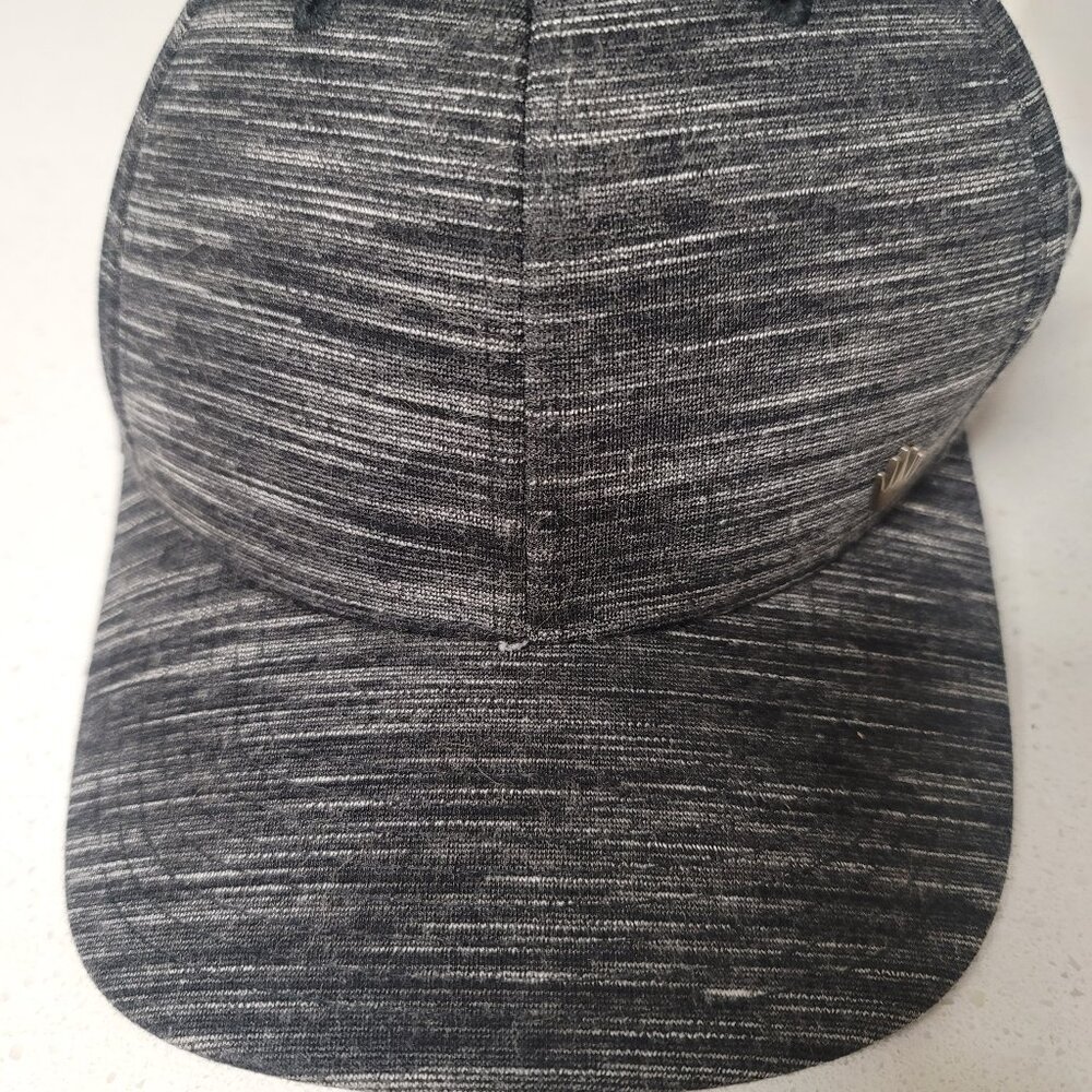 No Bad Ideas Flexfit Gray With Black Metallic Logo Hat Size Small/Medium